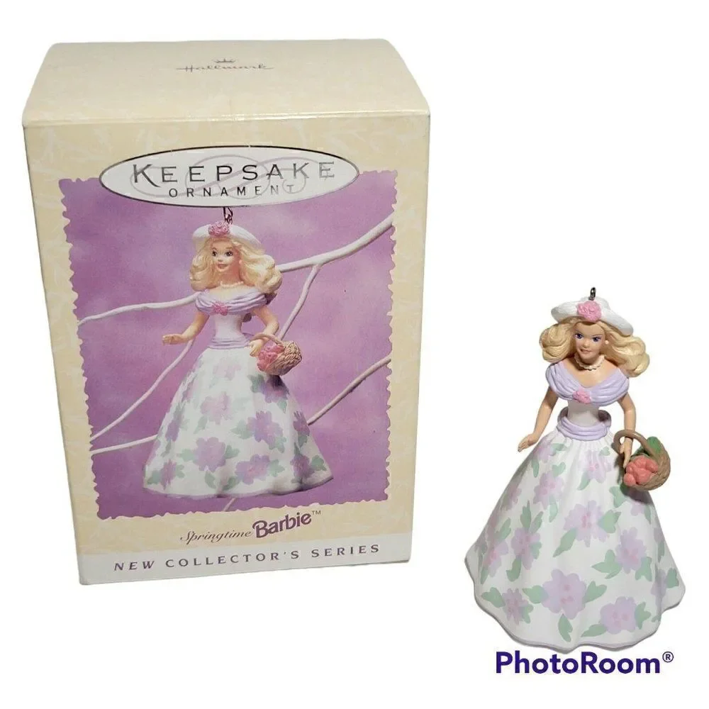 Hallmark Keepsake Ornament Springtime Barbie 1995 Easter Collection Christmas‎